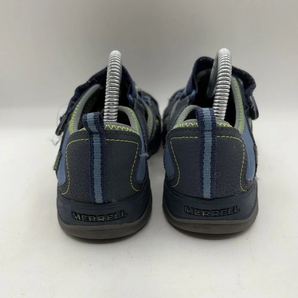Merrell Hydro Mens 7 Navy Blue Leather Water Sandals‎ Hiking Shoes